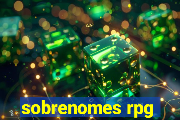 sobrenomes rpg